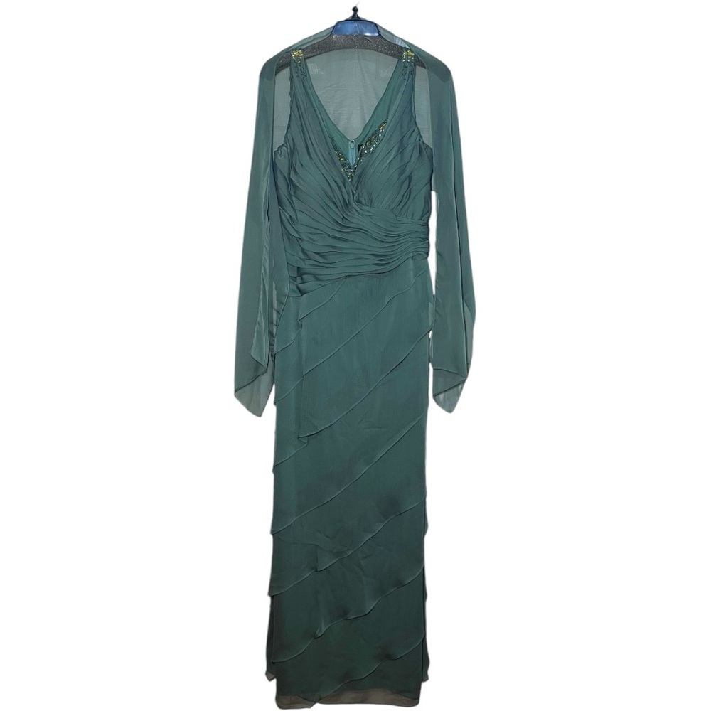 Ignite Evenings by Carol Lin dress, size 18 | Seagreen